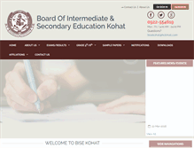 Tablet Screenshot of bisekt.edu.pk